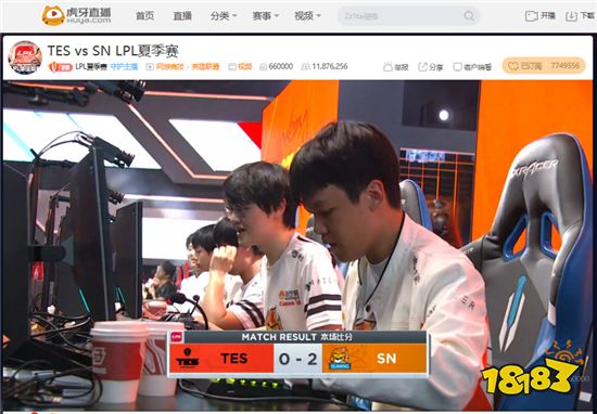 虎牙LPL:虎将军神勇发挥助RNG痛扁V5 TES节奏全无惨败SN