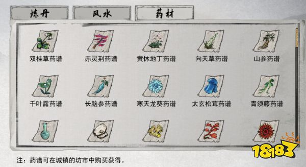 鬼谷八荒功法、灵根与技艺资质获取及应用
