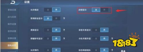 王者荣耀怎么关战绩