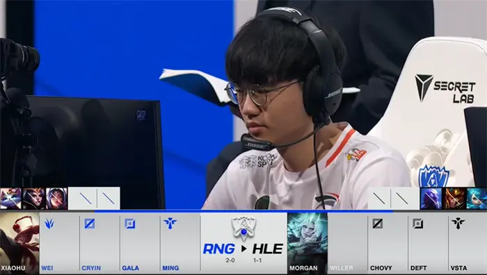 谢谢你，Morgan。RNG击败HLE首轮全胜，这场比赛你怎么看？