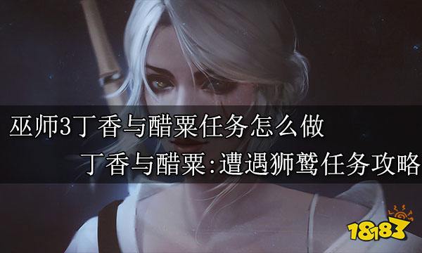 巫师3丁香与醋粟任务怎么做 丁香与醋粟:遭遇狮鹫任务攻略