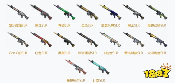 PUBGSLR皮肤大全 SLR全16款皮肤汇总