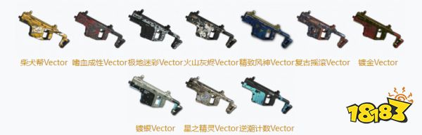 PUBGVector皮肤大全 Vector全10款皮肤汇总