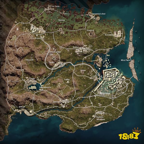 PUBG18.2版本更新 新地图帝斯顿即将上线