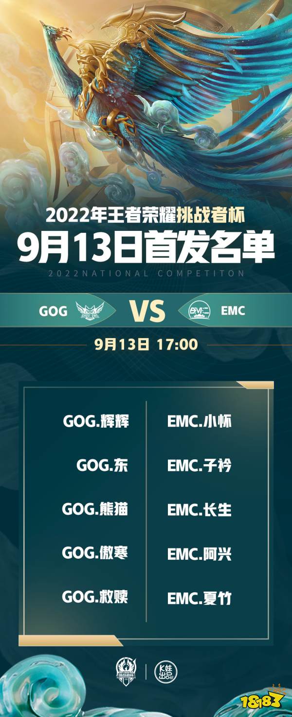 王者荣耀2022挑战者杯9月13日赛程介绍