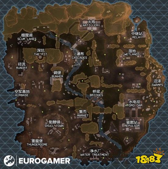 Apex高清地图详情一览 补给点位置介绍