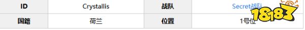 dota2crystallis是谁 DOTA2Crystallis个人资料介绍