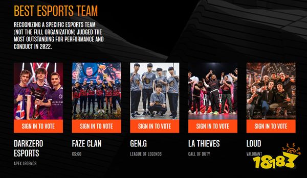 CSGO相关多项内容被提名 s1mple与karrigan被提名TGA2022年度最佳电竞选手