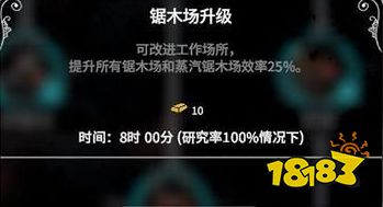冰汽时代全资源科技一览 全资源科技作用介绍