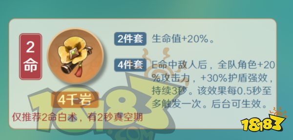 原神白术圣遗物词条推荐 白术圣遗物词条用什么好