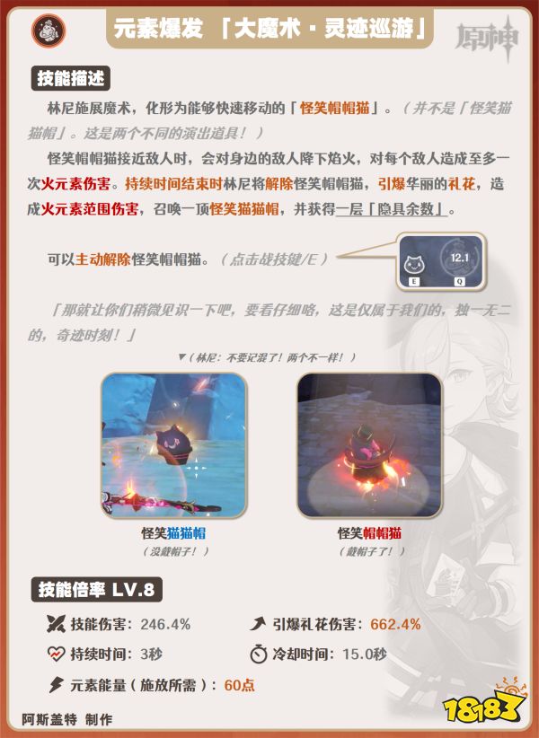 原神林尼天赋加点推荐 林尼天赋技能介绍