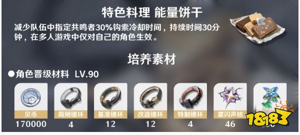鸣潮卡卡罗角色培养材料大全 卡卡罗突破材料清单汇总