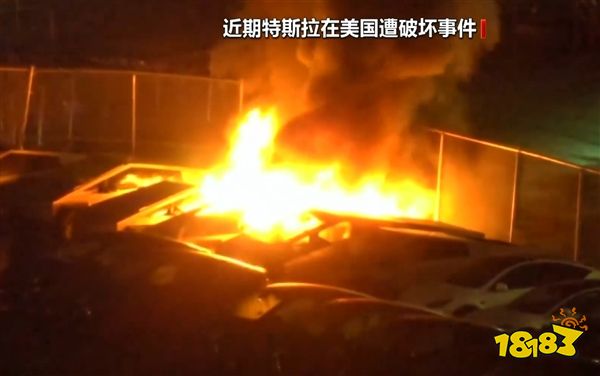 止不住的打砸烧抢！成排特斯拉在美遭纵火烧毁！