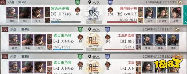 《三国:天下归心》前期低门槛开荒阵容推荐